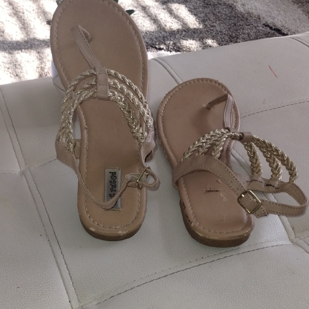 Braided Tan Sandals - Picture 4 of 6